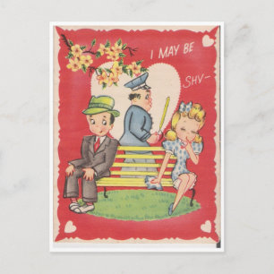 Carte Postale Je suis peut-être timide...