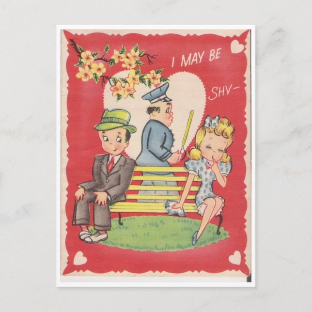 Carte Postale Je suis peut-être timide... (Devant)