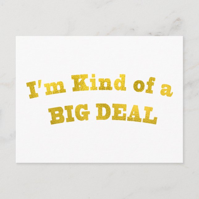 Carte Postale Je suis plutôt un GROS ACCORD. (Devant)