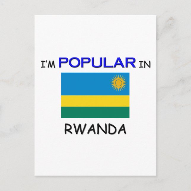 Carte Postale Je suis populaire au RWANDA (Devant)