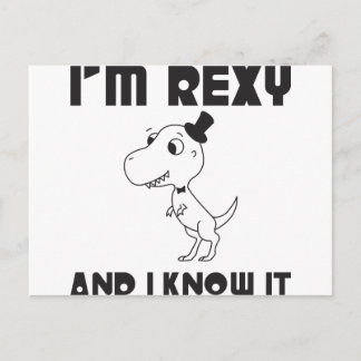 Carte Postale Je suis Rexy et je le sais