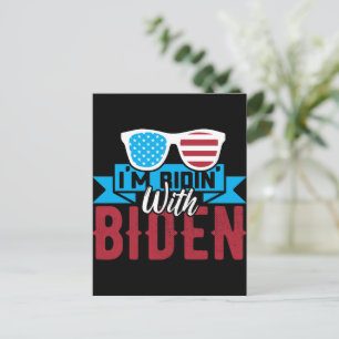 Carte Postale Je suis Ridin With Biden
