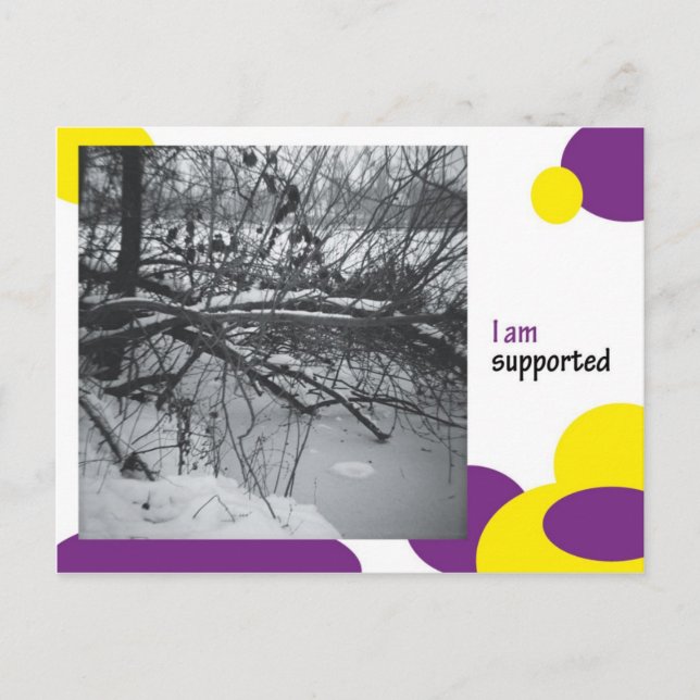 Carte Postale Je suis soutenu (Devant)