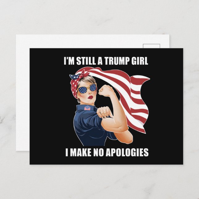 Carte Postale Je suis toujours une fille de Trump, je ne fais au (Devant / Derrière)
