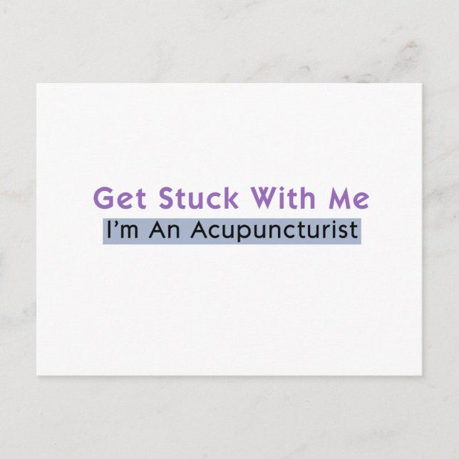 Carte Postale Je suis un acupuncturiste (Devant)