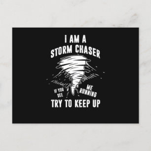 Carte Postale Je Suis Un Chaser Tornado Hurricane Vent Cadeau