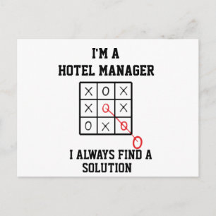 Carte Postale Je suis un directeur d'hôtel, je trouve toujours u