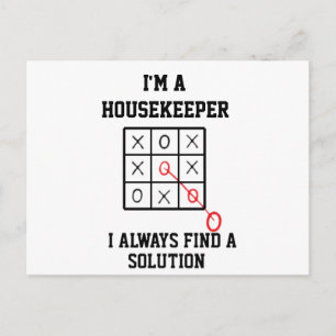Carte Postale Je suis un employé de maison, je trouve toujours u