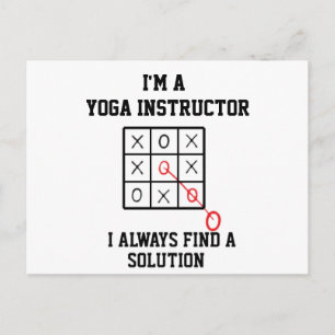 Carte Postale Je suis un instructeur de yoga, je trouve toujours
