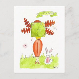 Carte Postale Je suis un livre