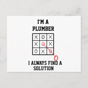 Carte Postale Je Suis Un Plumber Je Trouve Toujours Une Solution