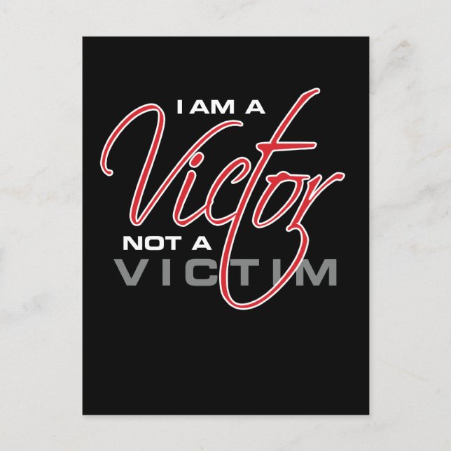 Carte Postale Je Suis Un Victor Pas Une Victime - Osteen (Devant)