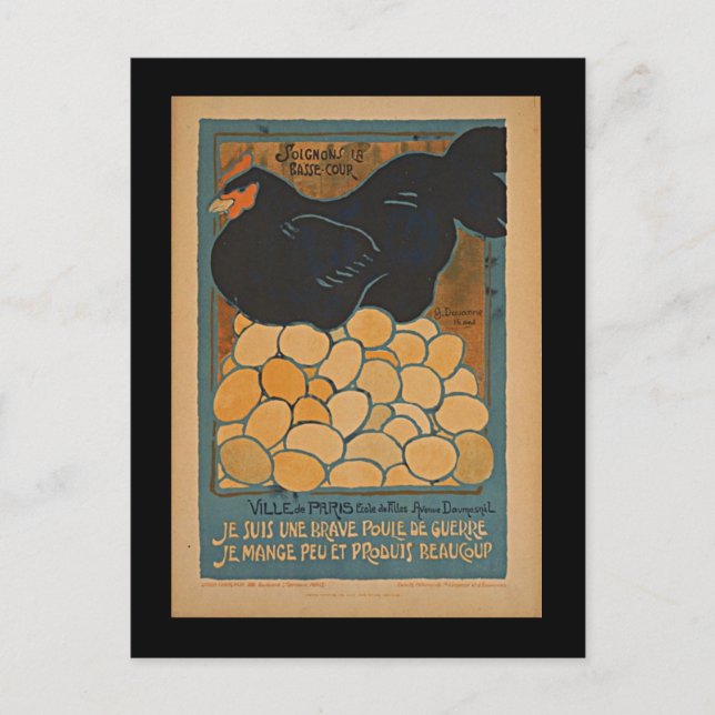 Carte Postale Je suis une belle guerre quand (Devant)