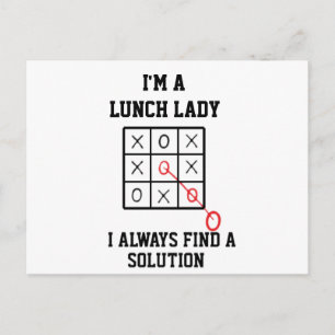 Carte Postale Je suis une dame de cantine, je trouve toujours un
