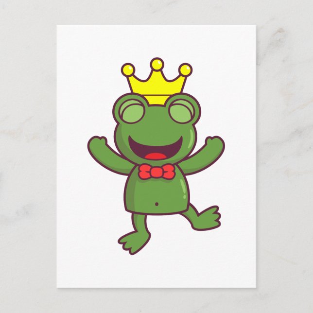 Carte Postale Je suis une grenouille verte (Devant)