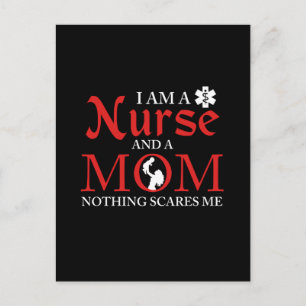 Carte Postale Je suis une infirmière et une maman Rien ne me fai