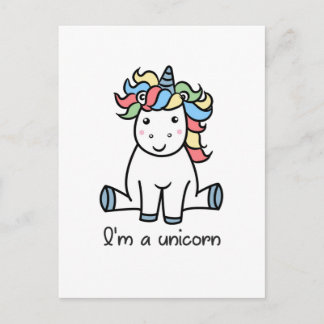 Carte Postale Je suis une licorne !