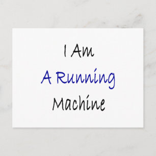 Carte Postale Je Suis Une Machine À Courir