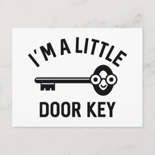 Carte Postale Je suis une petite clé de porte