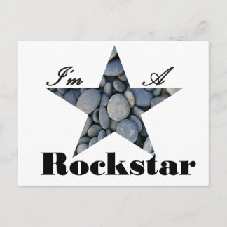 CARTE POSTALE JE SUIS UNE ROCKSTAR