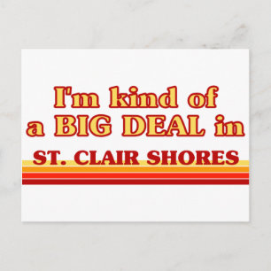 Carte Postale Je suis une sorte de GROS ACCORD à St. Clair Shore
