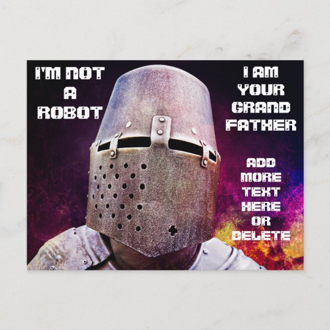 Carte Postale JE SUIS VOTRE GRAND-PÈRE drôle personnalisable (Devant)