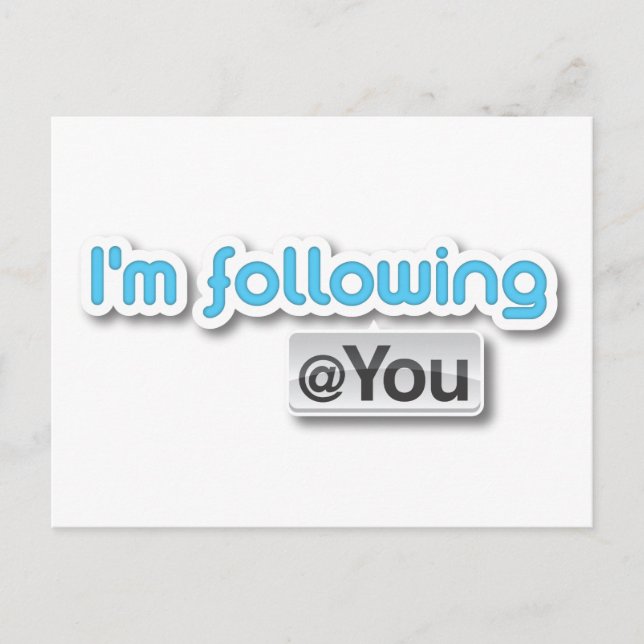 Carte postale "Je suis @you" (Devant)