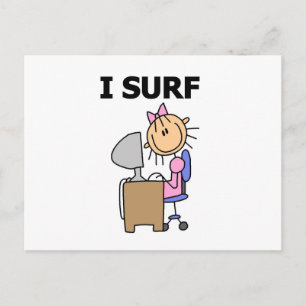 Carte Postale Je surfe sur le Web
