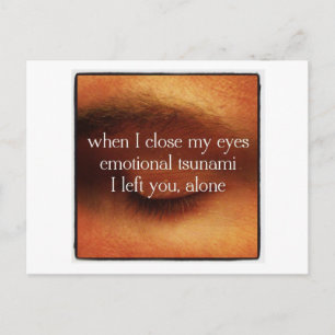 Carte Postale Je T'Ai Laissé Seul