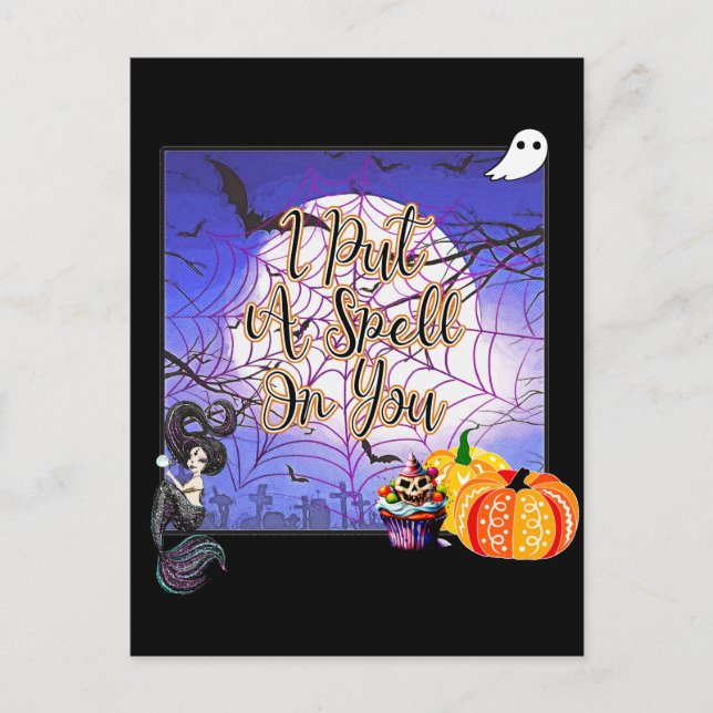 Carte Postale Je T'Ai Mis Un sort - Halloween (Devant)
