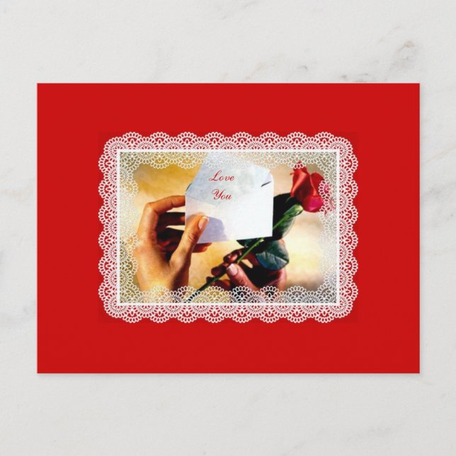 Carte postale "Je t'aime" (Devant)