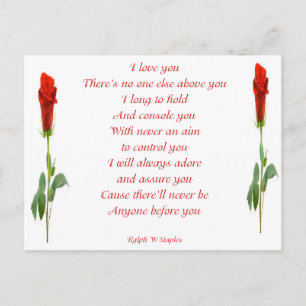 Carte Postale Je t'aime