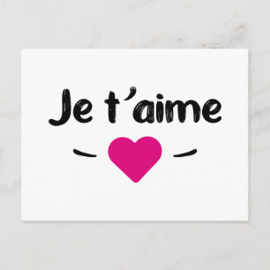 Carte Postale Je t'aime