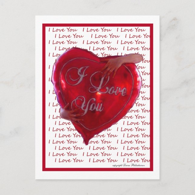 Carte Postale Je T'Aime (Devant)