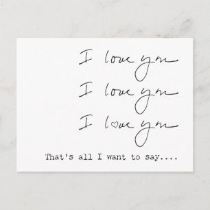 Carte postale Je t'aime