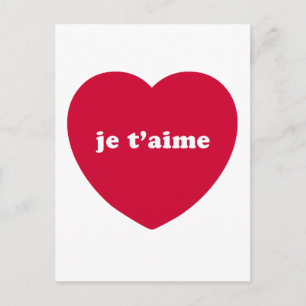 CARTE POSTALE JE T'AIME
