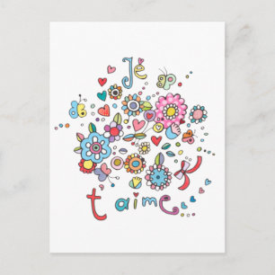 Carte Postale Je T'Aime