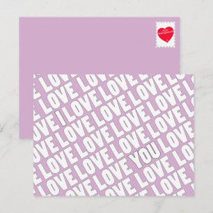 Carte Postale Je T'Aime Anniversaire Occasion spéciale
