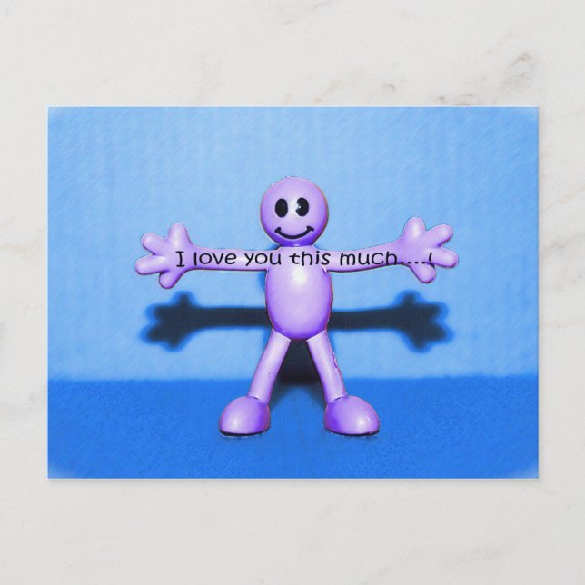 Carte Postale Je t'aime autant ! ! ! (Devant)