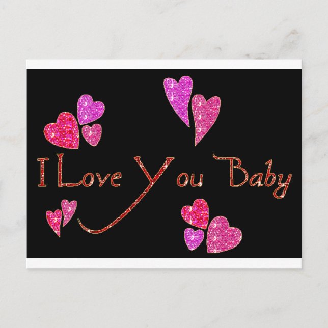 Carte Postale Je T'Aime Baby (Devant)