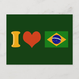 Carte Postale Je t'aime Brésil