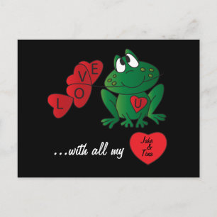 Carte Postale Je t'aime de tout mon cœur