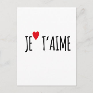 Carte Postale Je taime - i Love u - Postkarte – Post