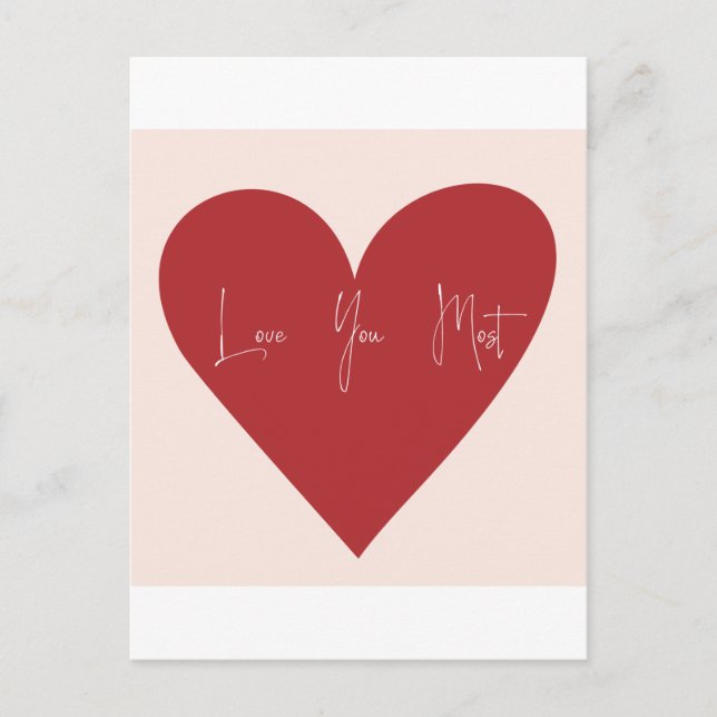 Carte Postale Je t'aime le plus (Devant)