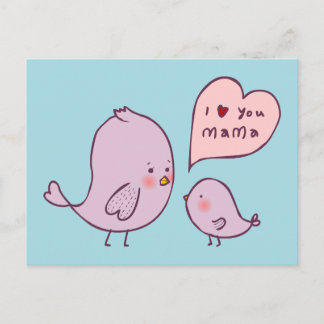 Carte Postale Je t'aime maman