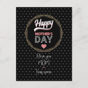 Carte Postale Je t'aime maman