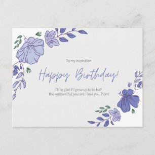 Carte Postale Je t'aime, maman ! Anniversaire