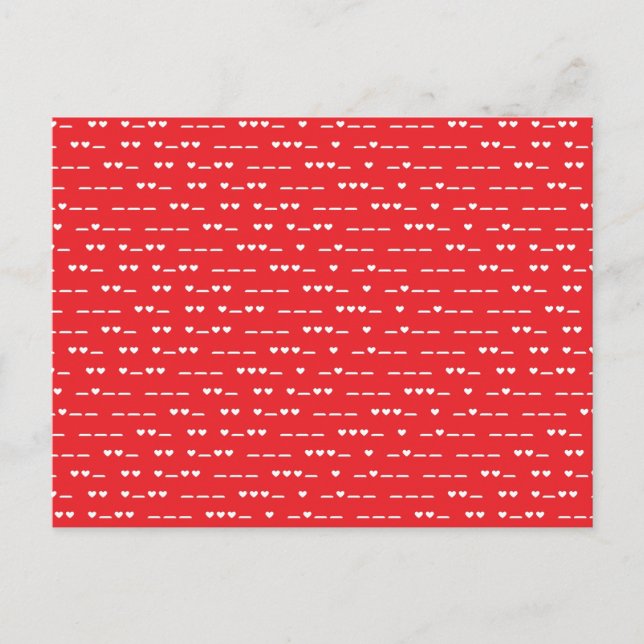 Carte Postale Je t'aime Morse Code (Devant)