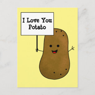 Carte Postale Je t'aime Patate