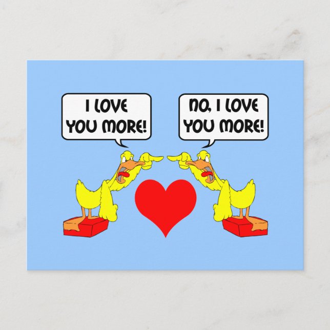 Carte Postale Je t'aime plus (Devant)